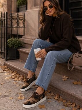 Camo Slip-On Sneakers